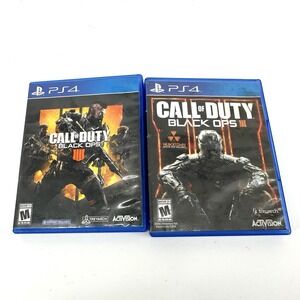 Lot of 2 PS4 Call of Duty Games, Call of Duty Black Ops 3 and 4